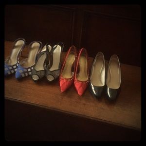 Four/half inch heels size nine.